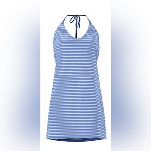 Striped Terry bathing suit cover OR Halter Dress NWT